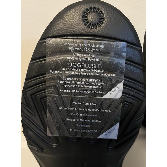 UGG Lined Boots Black Aveline Harness Strap Suede Womens Size US 5/EU 36 1112469 - Picture 12 of 13